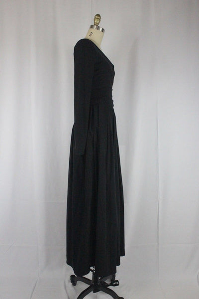 Preen by Thornton Bregazzi Black Long Sleeve Gown Dress Size XS Retail $2150