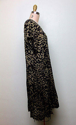 Isabel Marant Women's Green Calesi Leopard-print Crepe Dress Sz 38 Retail $695