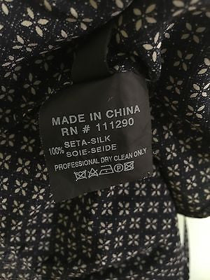 Derek Lam Navy and White Silk Dress Sz 0 Retail $595