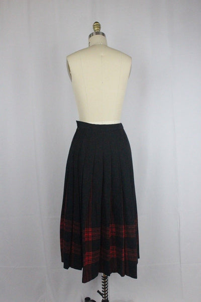 Pendleton Plaid Menzies Tartan Virgin Wool Mid Length Skirt Size 6